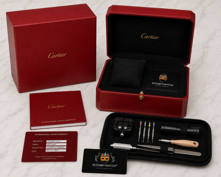 cartier santos 40mm edelstahl blau