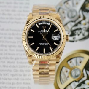 rolex day date 40mm gelbgold schwarz