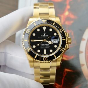 rolex submariner date 41 mm gold schwarz