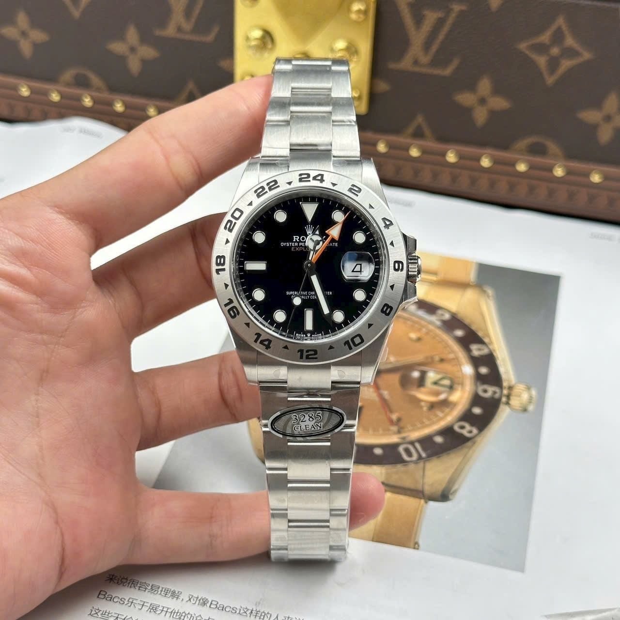 img_1614 rolex explorer ll 40mm edelstahl schwarz