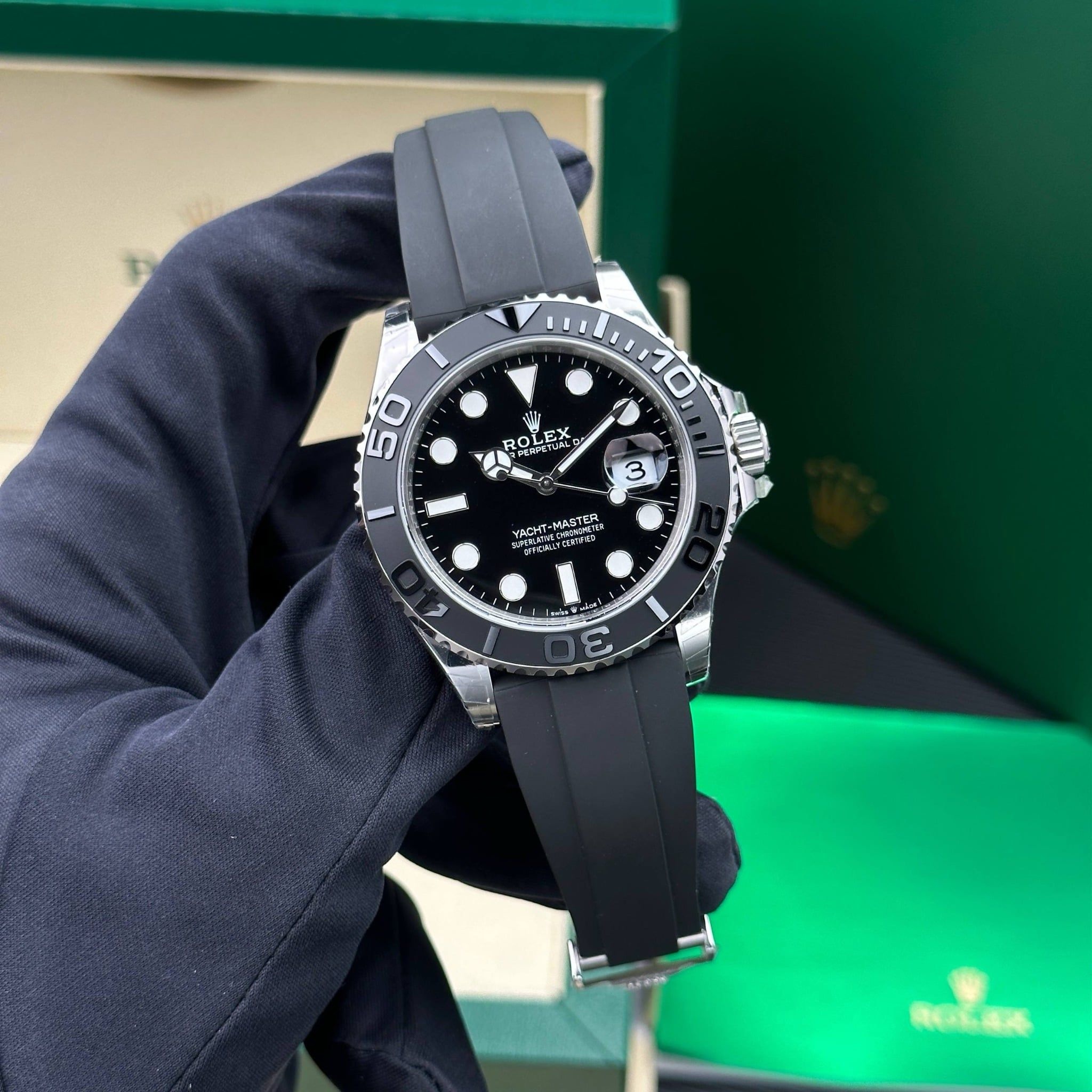 img_1631 rolex yachtmaster ll 42mm gelbgold kautchukband