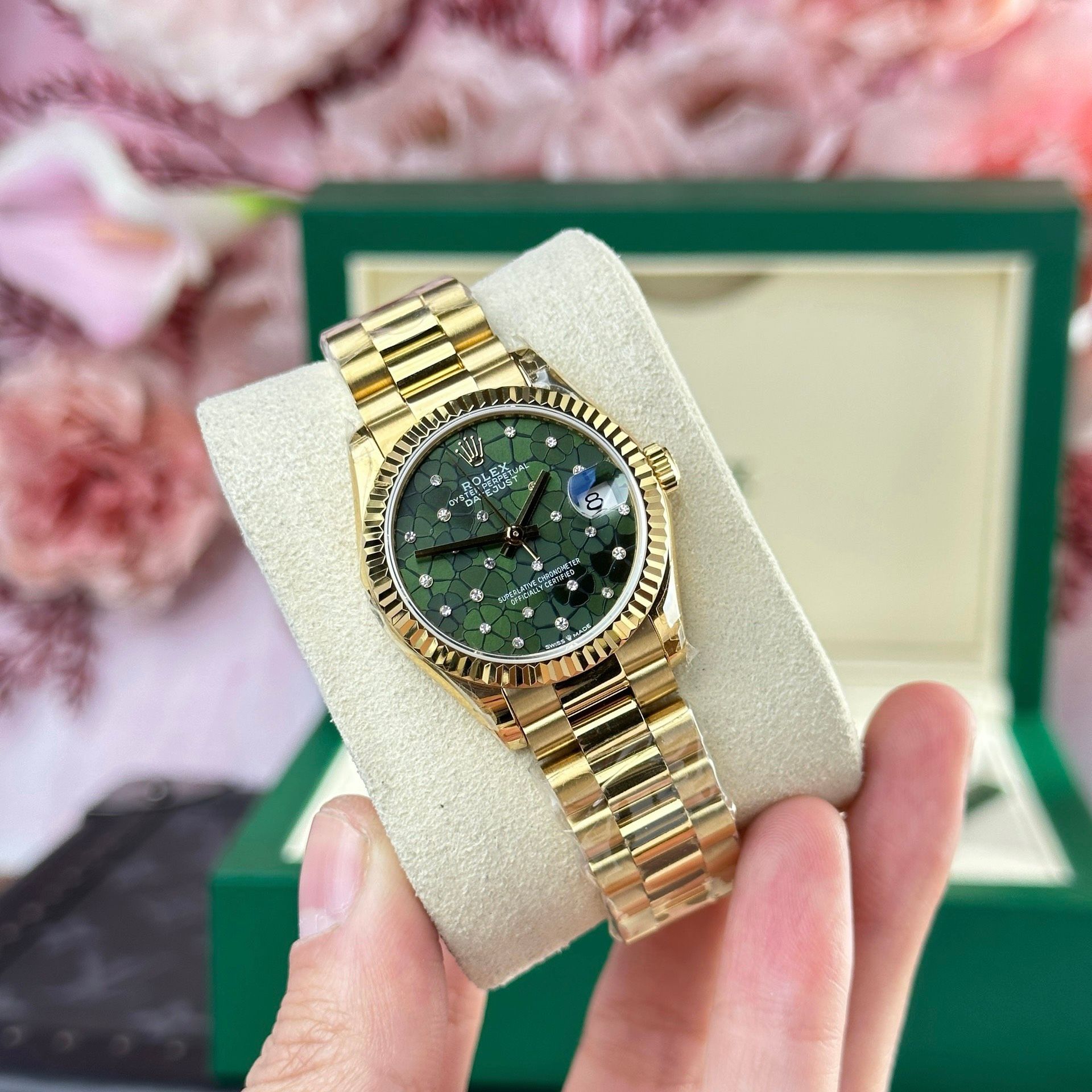 rolex datejust 31mm gelbgold weiß rolex datejust 31mm gelbgold weiß
