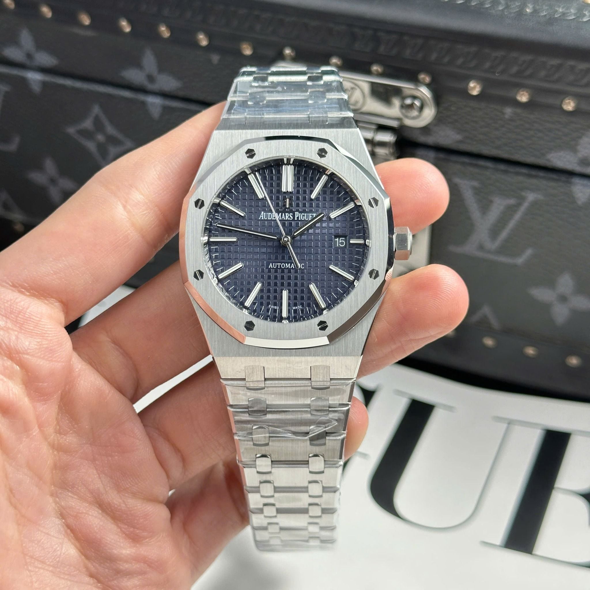 audemars piguet 41mm edelstahl blau audemars piguet 41mm edelstahl blau