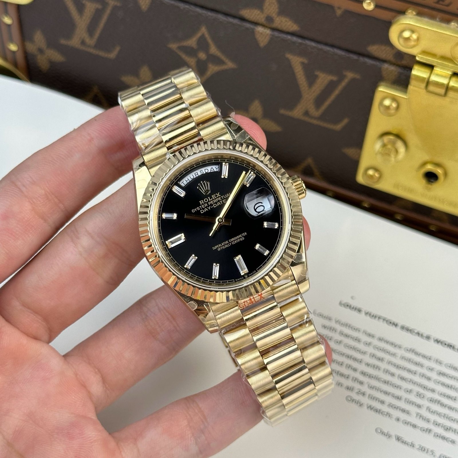 img_1150 kopie von rolex day date 40mm gelbgold schwarz